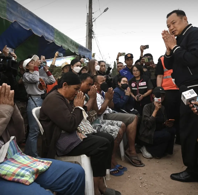 Anutin Stands Up for Train Victims