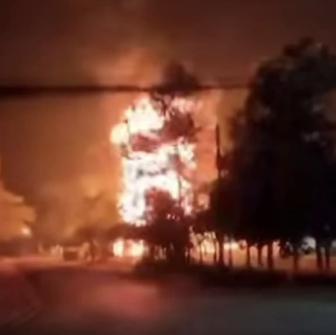 Fire at Police Armoury in Surin